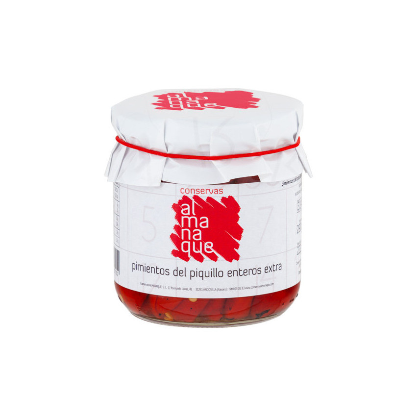 Whole Piquillo Peppers Extra 340 ml - Almanaque Preserves