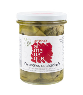 Corazones de Alcachofa 1ª en Aceite de Oliva 8/12 445 ml - Conservas Almanaque
