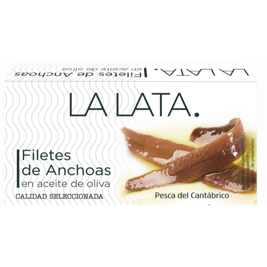 ANCHOAS CANTABRICO OLIO LATTA 50GR MARCA LA LATA