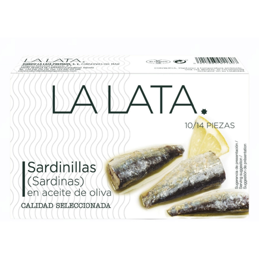 Sardinillas en Aceite de Oliva 10/14 – 115 g – Marca La Lata