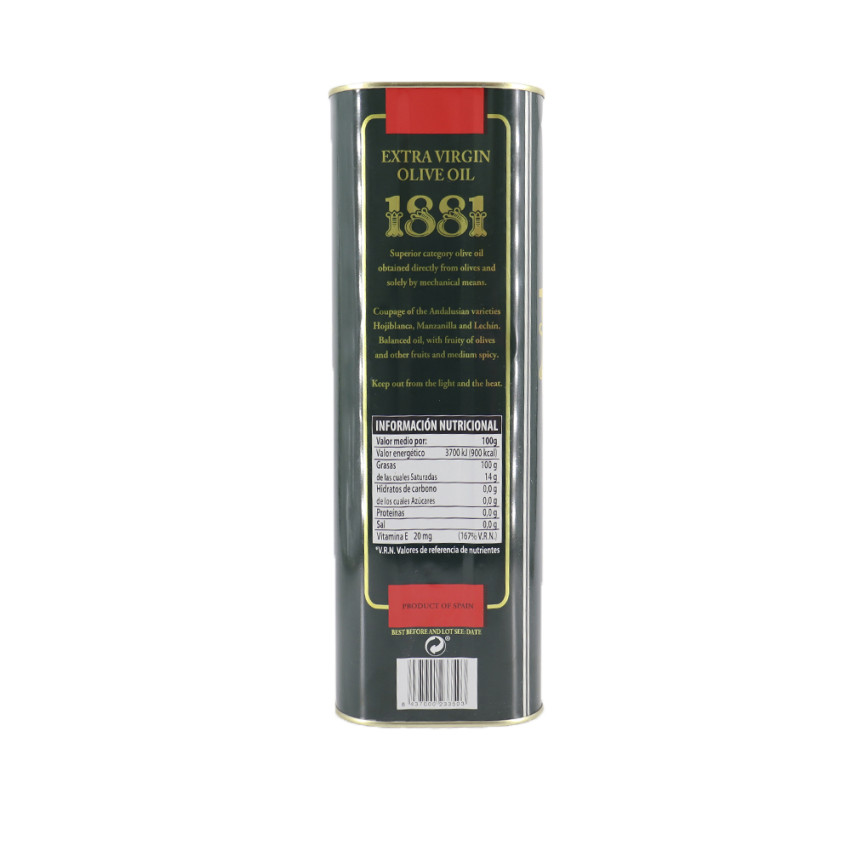 Huile d'Olive Extra Vierge 1881 – Boîte 5L