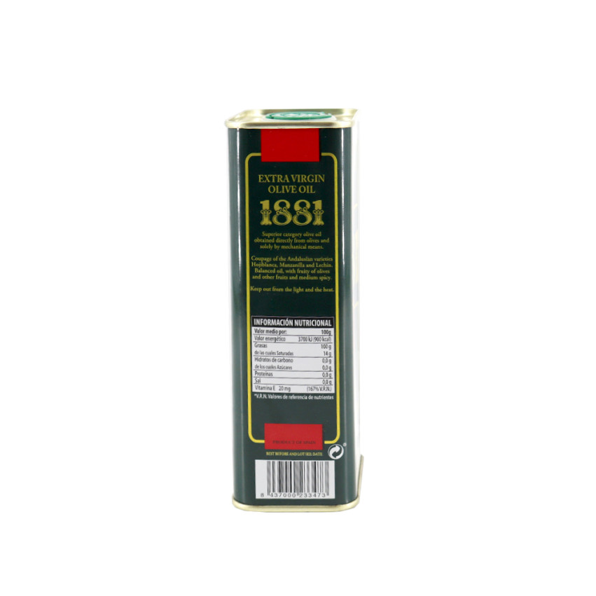 Aceite de Oliva Virgen Extra 1881 – Lata 500 ml