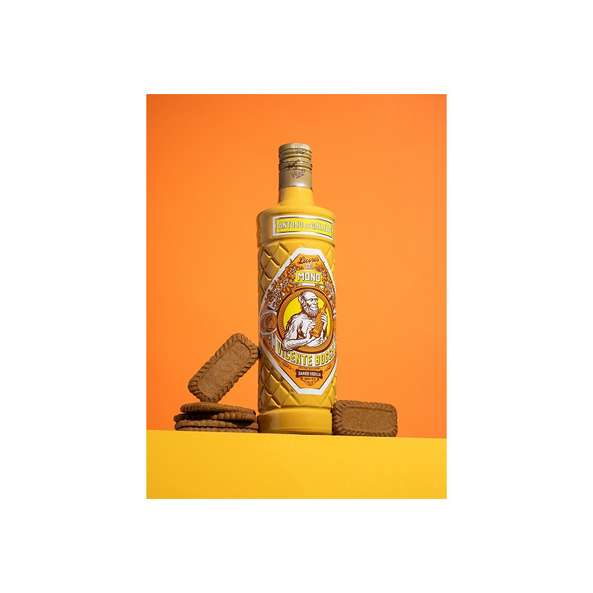 Licores do Mono Antojo de Biscoito 70 cl | Licor Cremoso Doce | Iberian Market