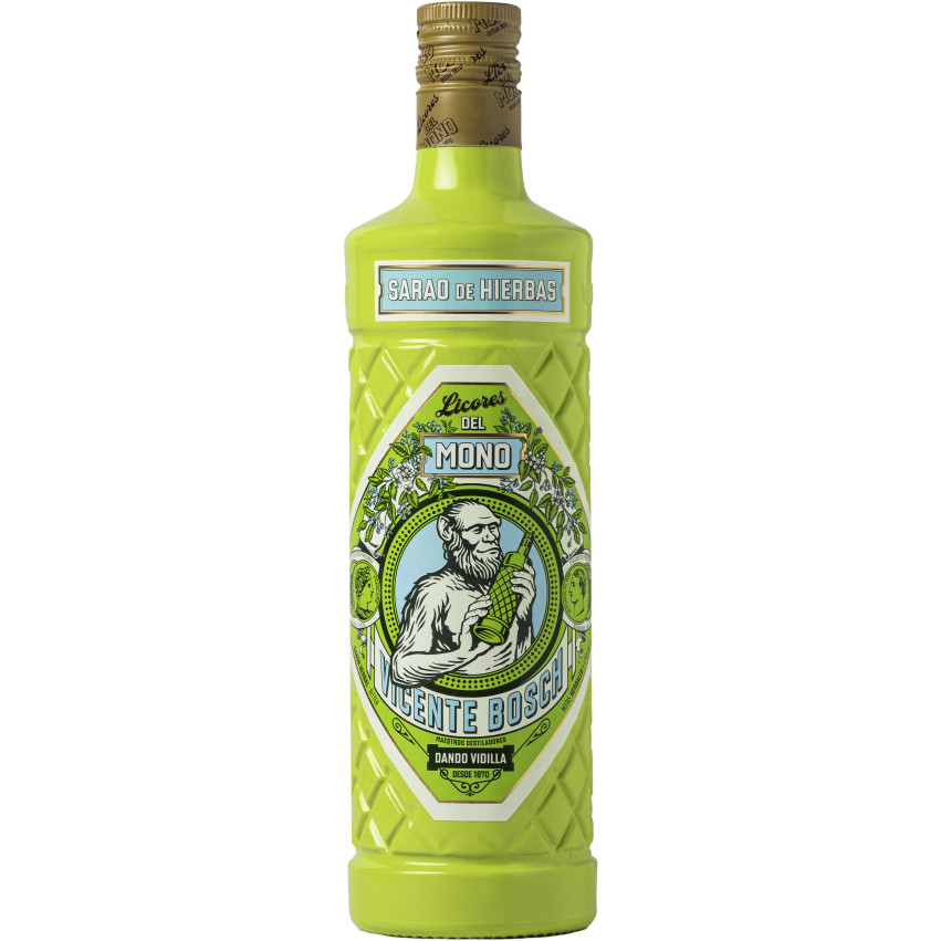 Liqueurs del Mono Sarao di Erbe 70 cl | Liquore Erbale Artigianale | Iberian Market