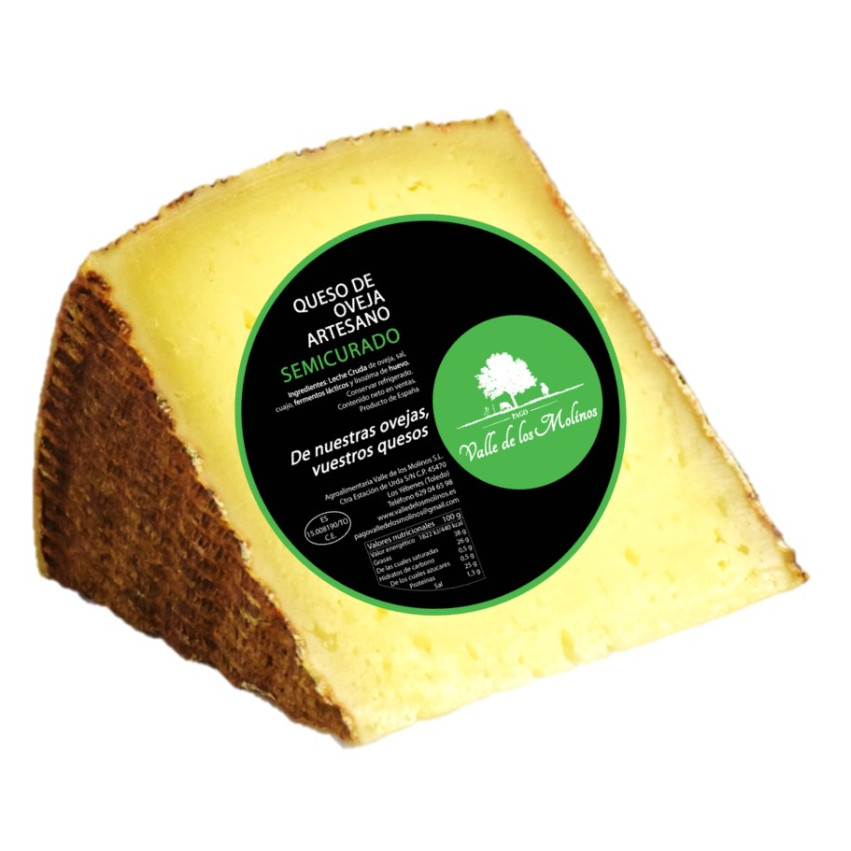 Halbhartes Schafskäse Valle de los Molinos 250-300 g.