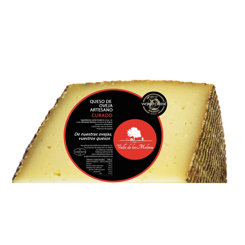 Queso de Oveja Artesano Curado Valle de los Molinos