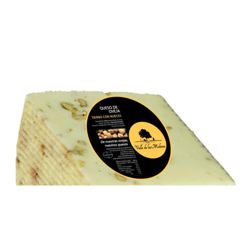 Schafskäse mit Walnüssen Valle de los Molinos | Handgemachter Manchego Käse | Iberian Market