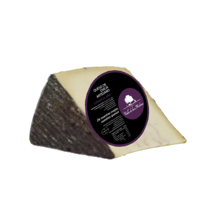 Artisanal Aged Sheep Cheese with Wine Valley of the Mills 250-300 g.