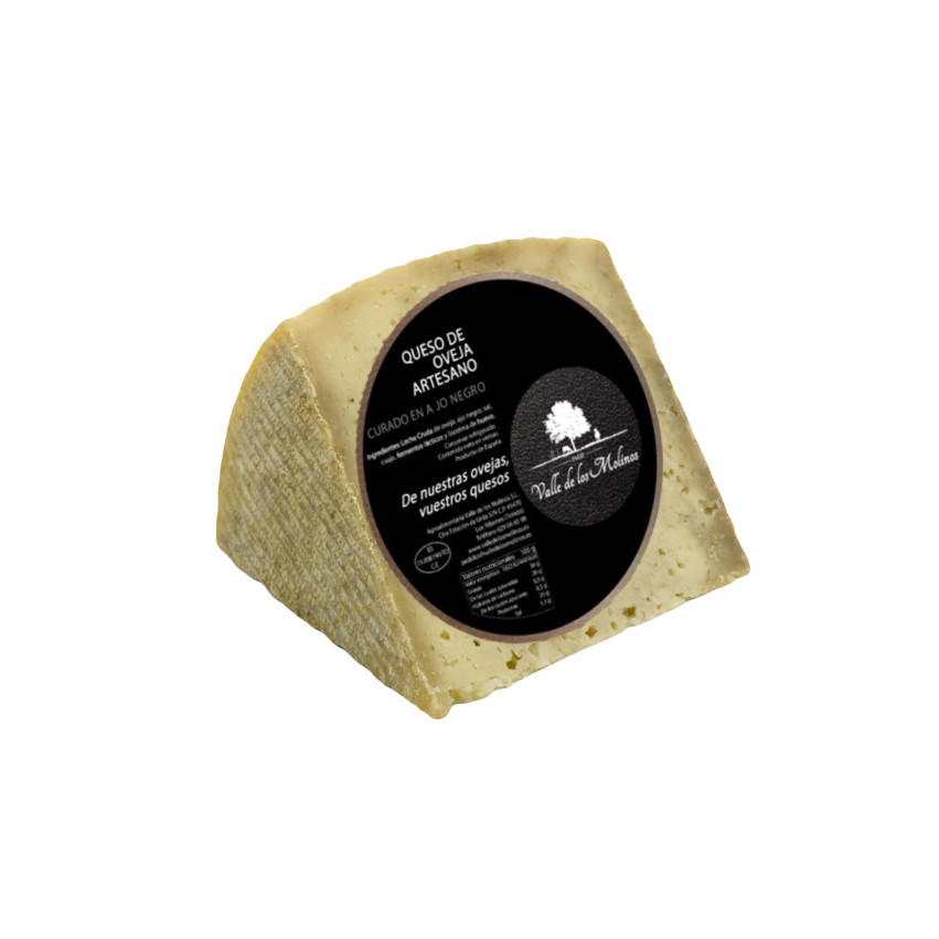 Fromage de Brebis Artisan Affiné à l'Ail Noir Vallée des Moulin 250-300 g.