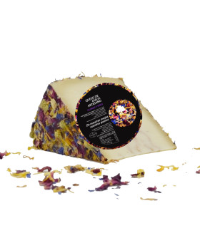 Queso de Oveja Artesano con Flores y Vino Villa de los Molinos 250-300 g.