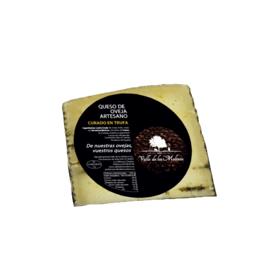 Queijo de Ovelha Artesanal Curado com Trufa Vale dos Moinhos 250-300 g.