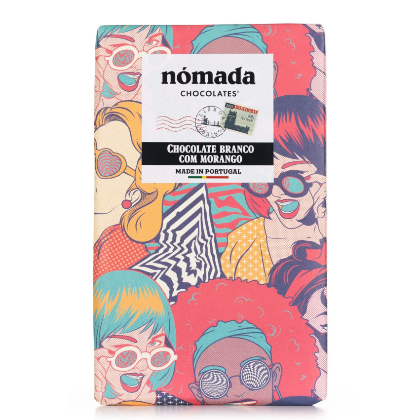 Comprar Tablete de Chocolate Branco com Morangos 200 g | Chocolate Gourmet e Frutado