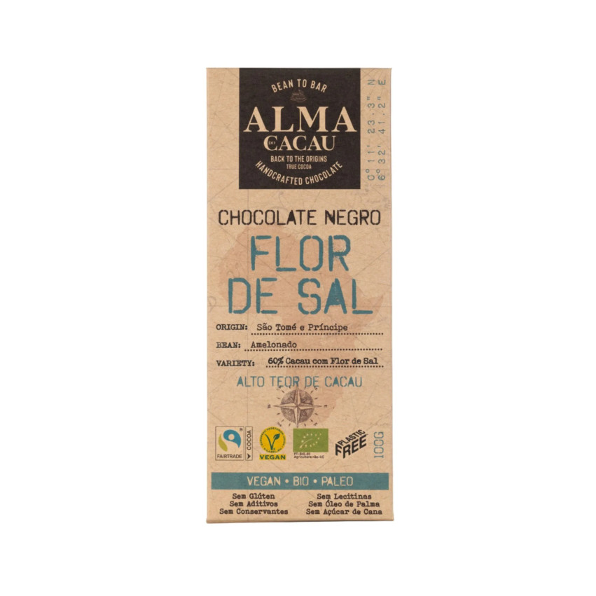 Tablette de Chocolat Noir 60% Alma de Cacao 100 g