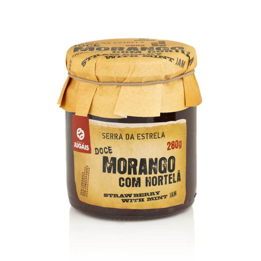 Erdbeermarmelade mit Minze Quinta de Jugais 280 g | Gourmet-Naturmarmelade kaufen