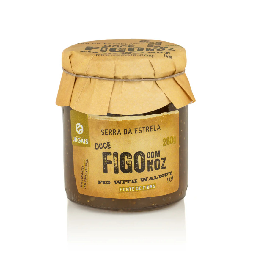 Kup d?em figowy z orzechami Quinta de Jugais 280 g | D?em gourmet rzemie?lniczy