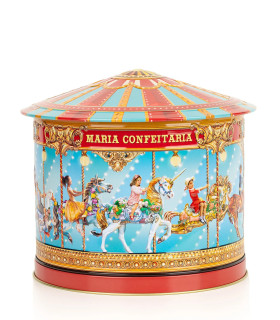 Lata Carrusel Muiscal con Galletas Maria Confeitaria 300 g