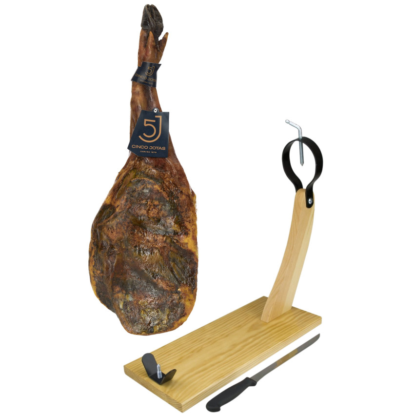 Bellota 5J 100% Iberian Ham 5 Jotas 5-5.5 kg/piece + gift board and carving knife