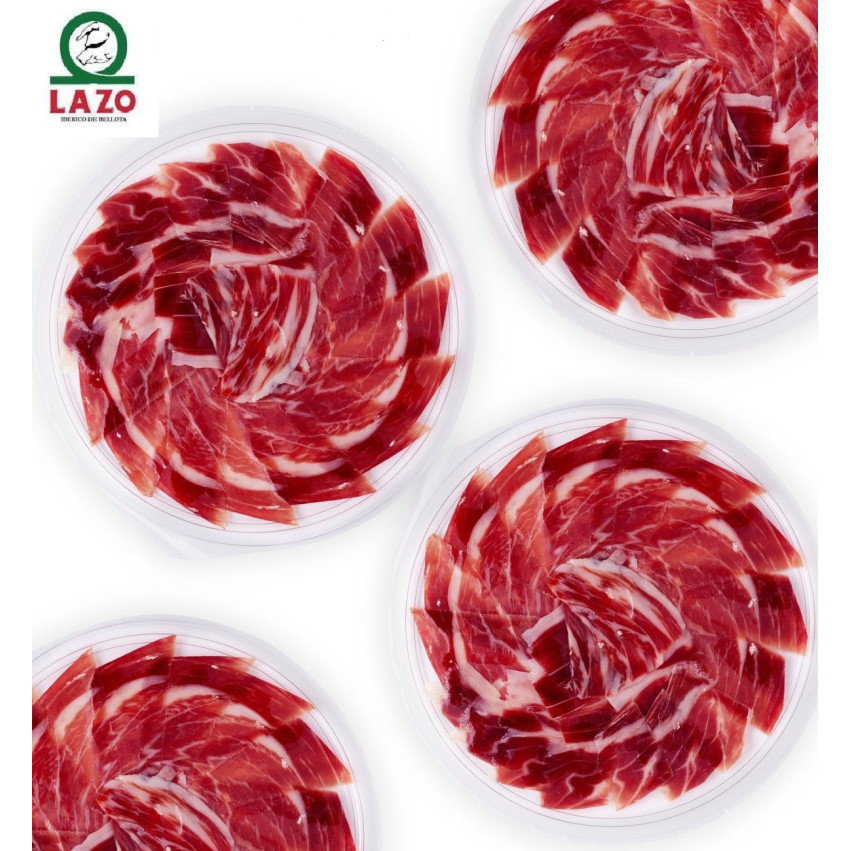 Hand-sliced Iberian Acorn Ham 100% Lazo - 20 packages of 80g