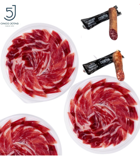 Pack 5J K: Tranché 20 sachets Palette 5J 80 g + Pack 5J K : + Charcuteries Cosierra