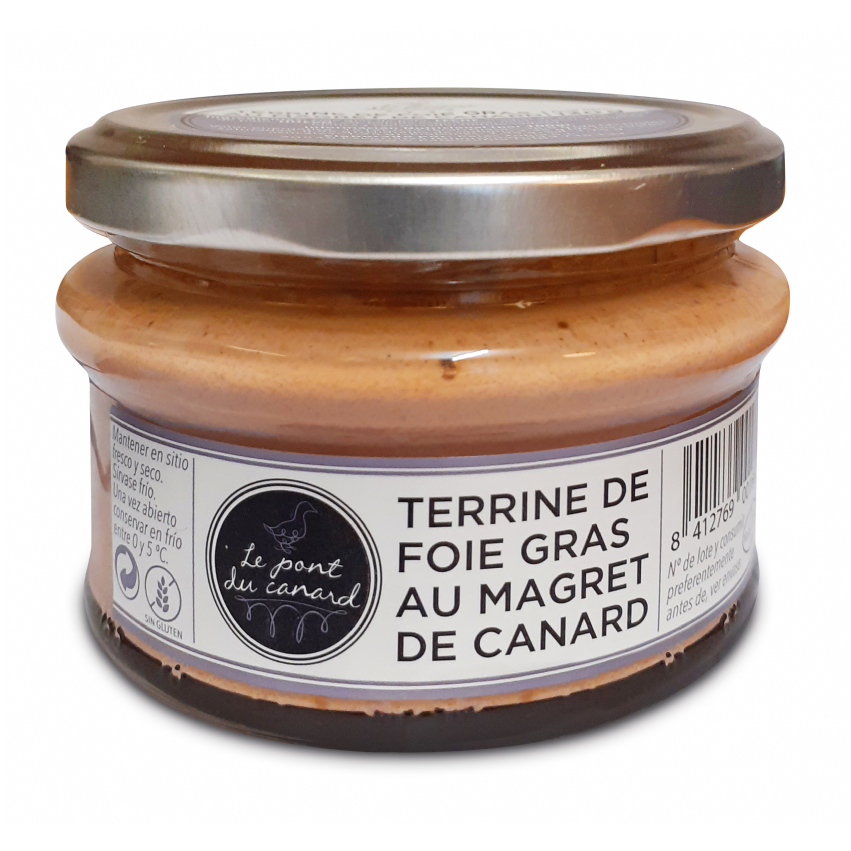 Terrine de Foie Gras de Pato Au Magret de Canard "Le pont de canard"