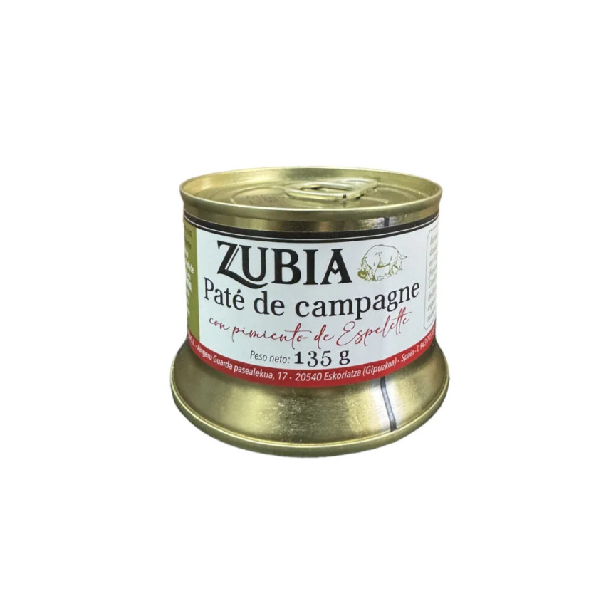 Paté wiejski z papryk? Espelette 135 g Zubia