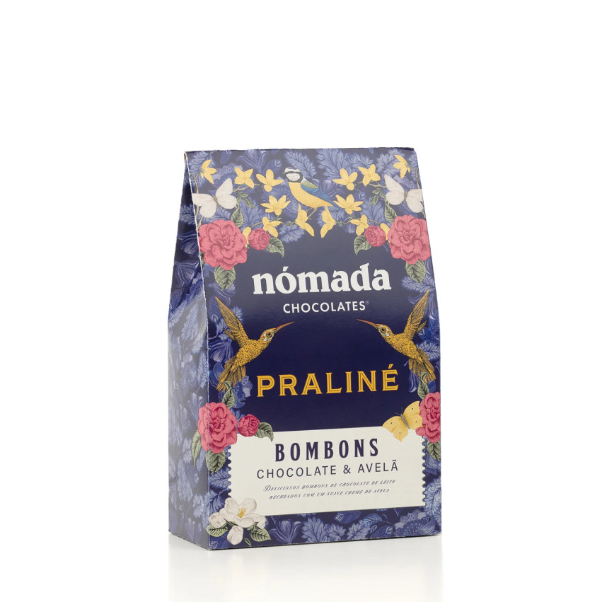 Bombones Praliné Chocolate y Avellana 100 grs. Nómada