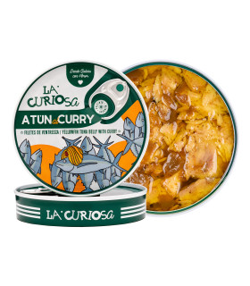 Ventresca de atún claro al curry verde